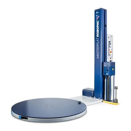 Aetna Group Usa Robopac Masterplat Semi-Automatic Turntable Stretch Wrapper, 65inDia., 110in Wrap Height 9020302679